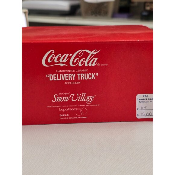 Dept 56 The Original Snow Village Coca-Cola Delivery Truck #54798 Old Stock w/Bx - Picture 2 of 9